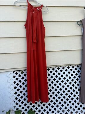 Michael Kors Sleeveless Maxi Dress in Rust
